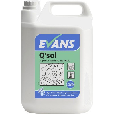 EVANS Q-Sol - Superior Washing Up Liquid 2x5L